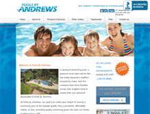 Tablet Screenshot of poolsbyandrews.com